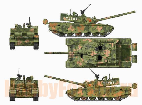 panda 1/35th scale chinese type 99 main battle tank (plagf ztz-99a mbt)